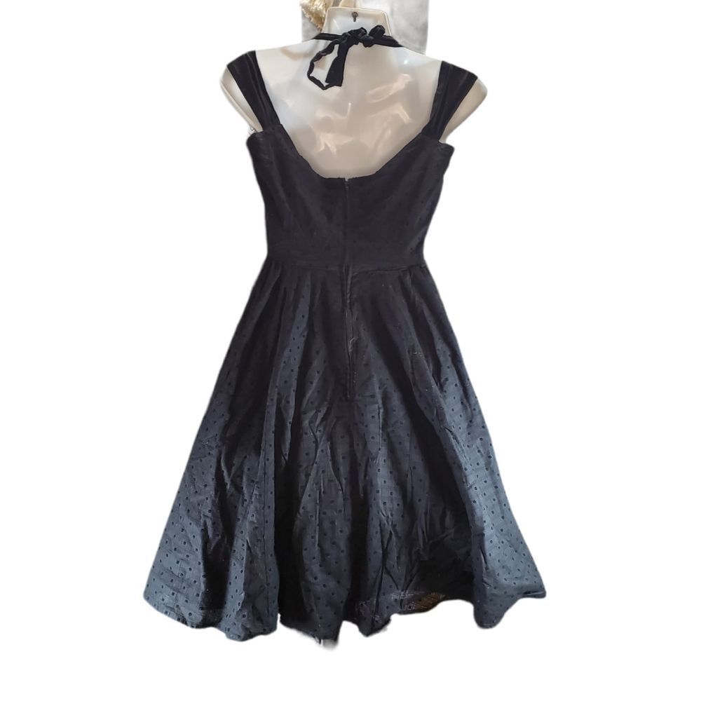 Hell Bunny Vixen Black Pinup Dress M — image 2 of 8
